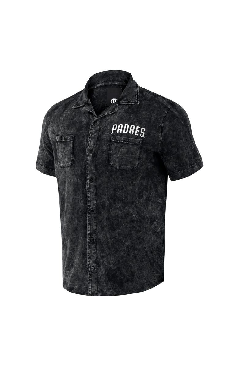 Darius Rucker Collection by Fanatics Men's Darius Rucker Collection by Fanatics Black San Diego Padres Denim Team Color Button-Up Shirt, Alternate, color, Black