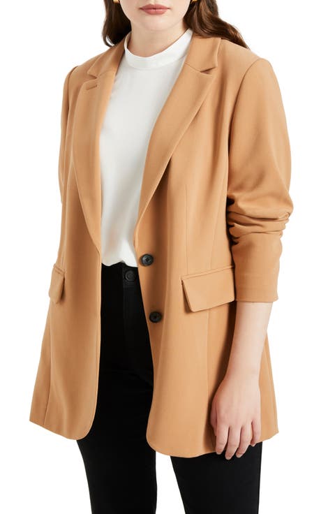 The 365 Semi Stretch Two Button Blazer