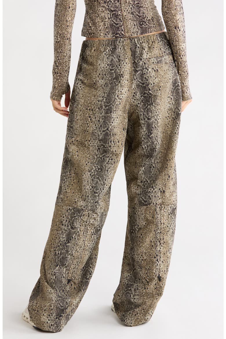 x Zendaya Python Print High Waist Wide Leg Performance Pants, Alternate, color, ANTLER/ BLACK