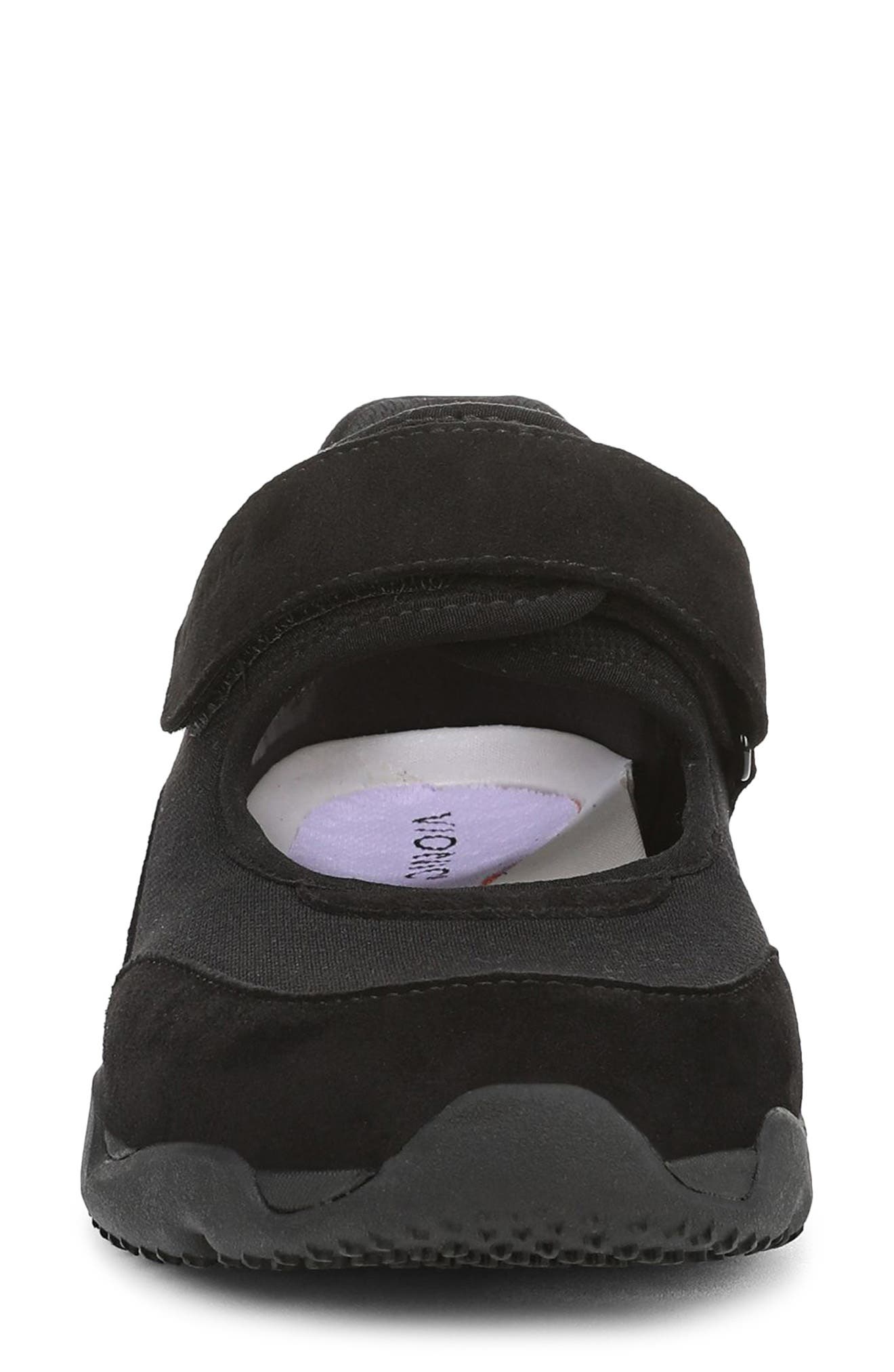 Vionic Walk Slim Giselle Mary Jane Sneaker, Alternate, color, Black