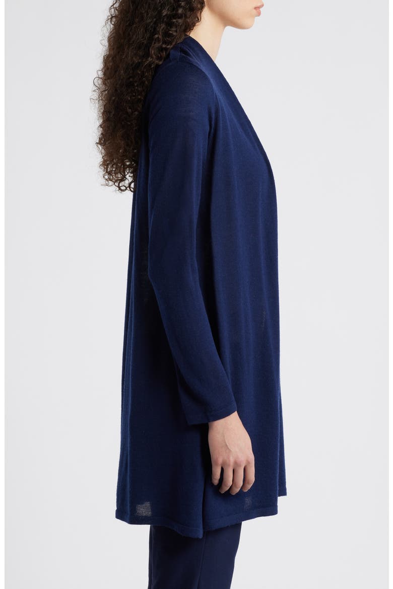 Open Front Merino Wool Cardigan, Alternate, color, MIDNIGHT