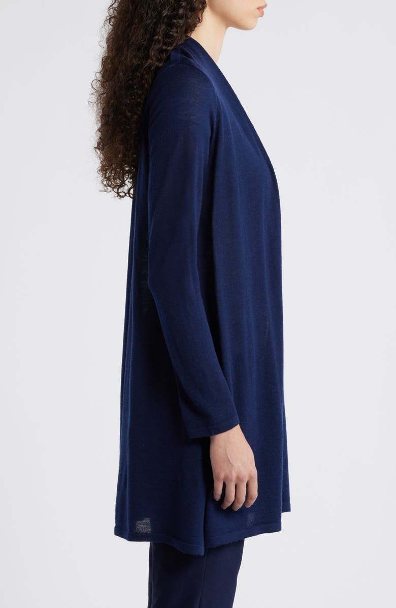 Open Front Merino Wool Cardigan