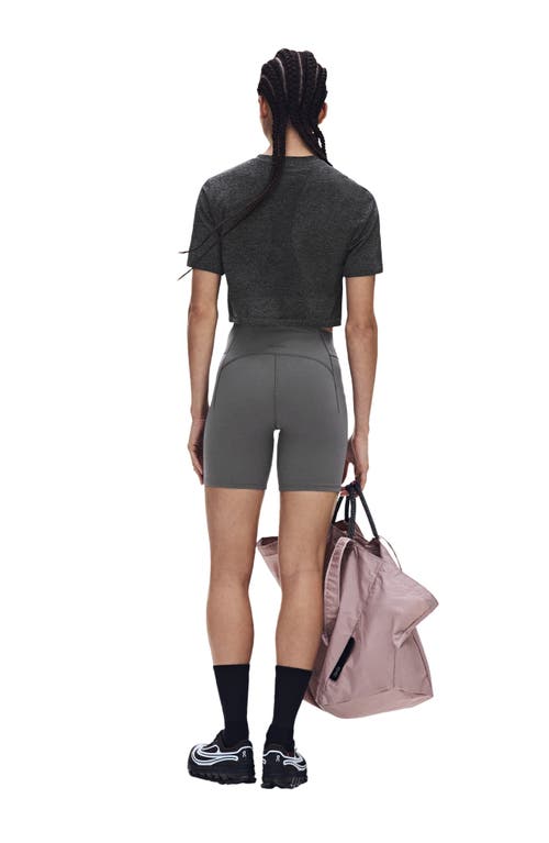 On Train Flex Crop T-shirt In Gray