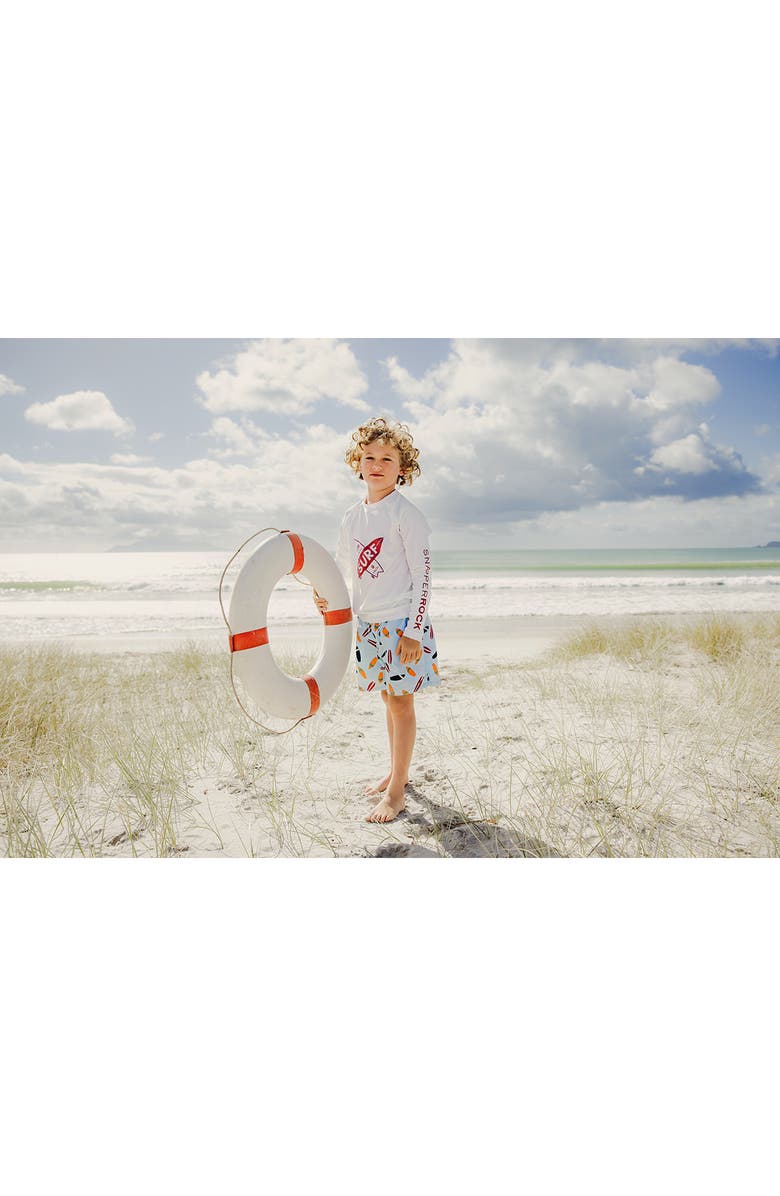 Snapper Rock Retro Surf Volley Board Shorts, Alternate, color,