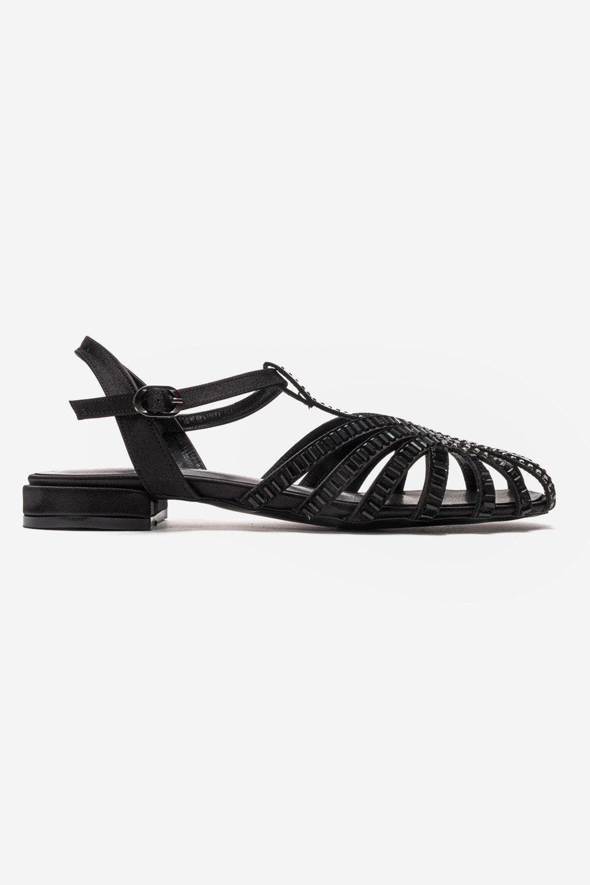Lavina Embellished Sandal, Alternate, color, Black