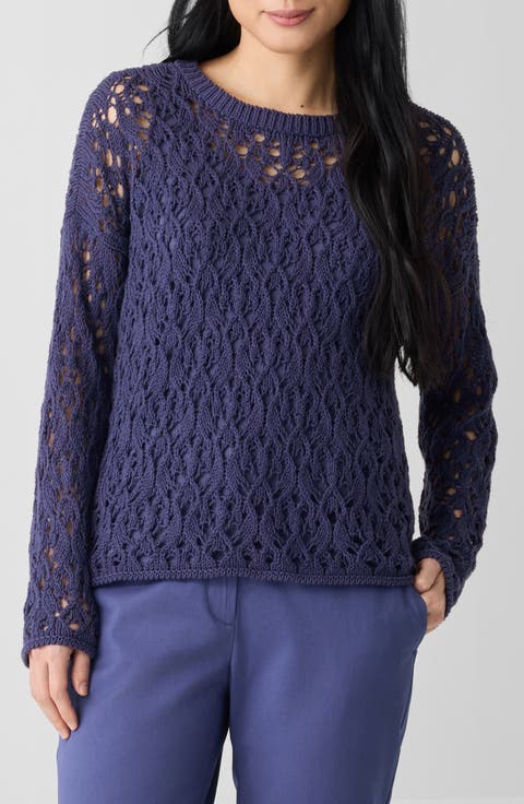 Crewneck Organic Cotton Sweater