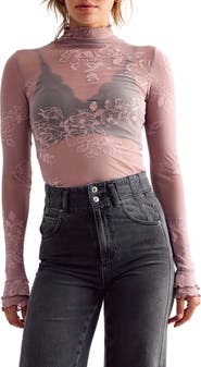 Free People You Decide Lace Mesh Top
