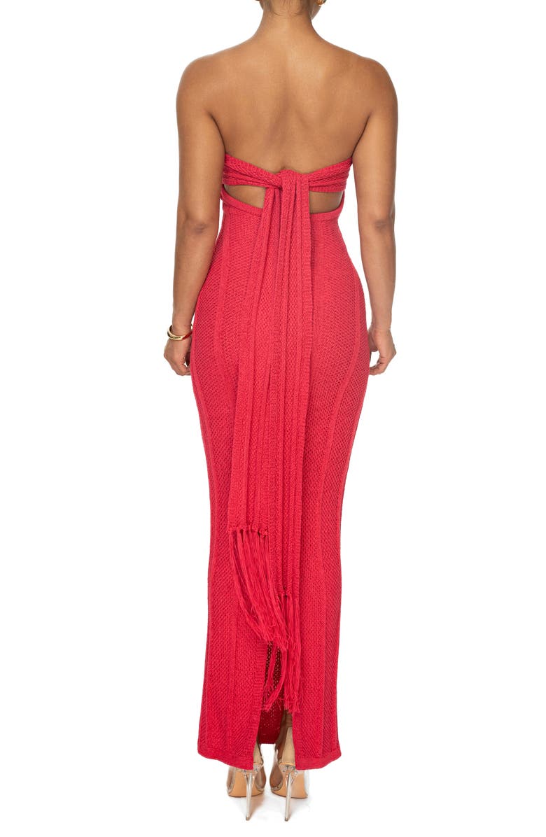 JLUXLABEL Blanca Strapless Knit Dress, Alternate, color, 