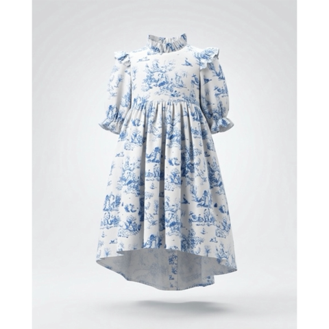 Aoki Blue Toile Dress