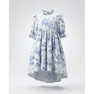 Piper&Cloth Aoki Blue Toile Dress