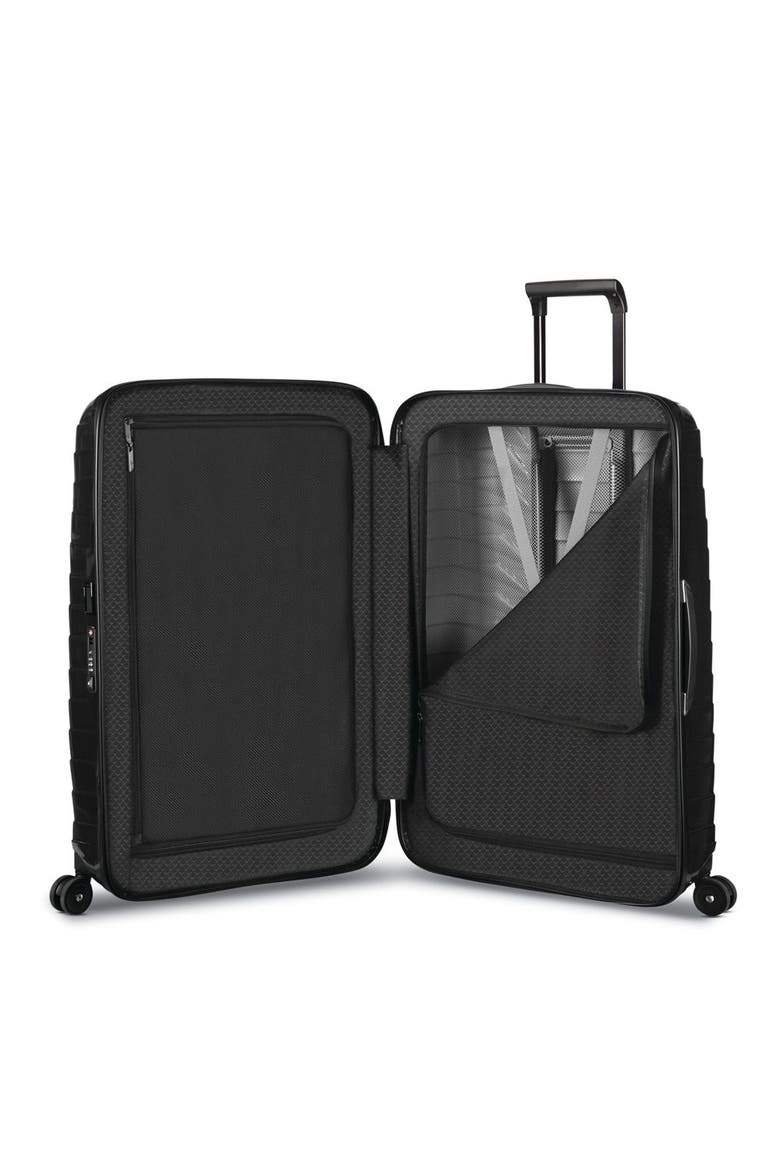 Proxis Hardside 25" Medium Checked Spinner Luggage, Alternate, color, Black