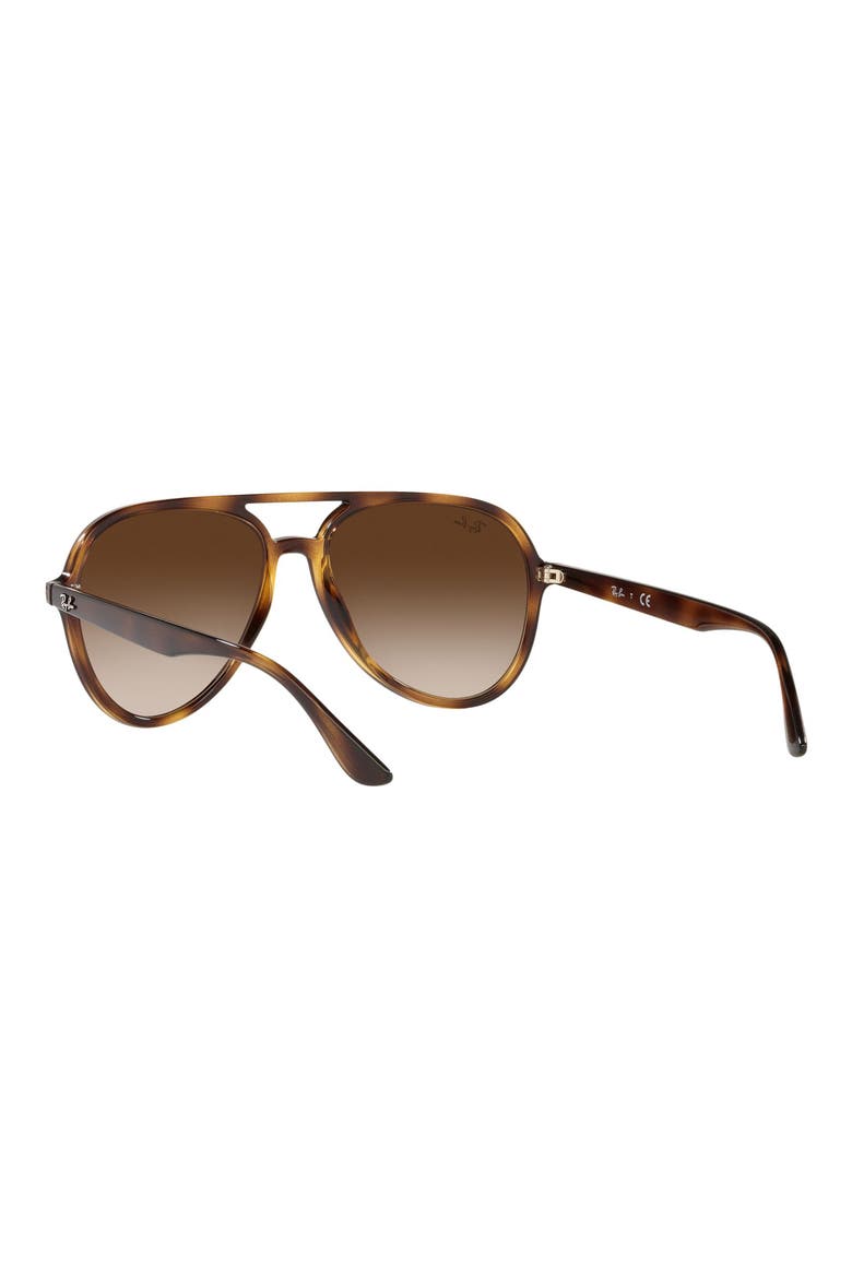 57mm Gradient Aviator Sunglasses, Alternate, color, HAVANA / BROWN GRADIENT