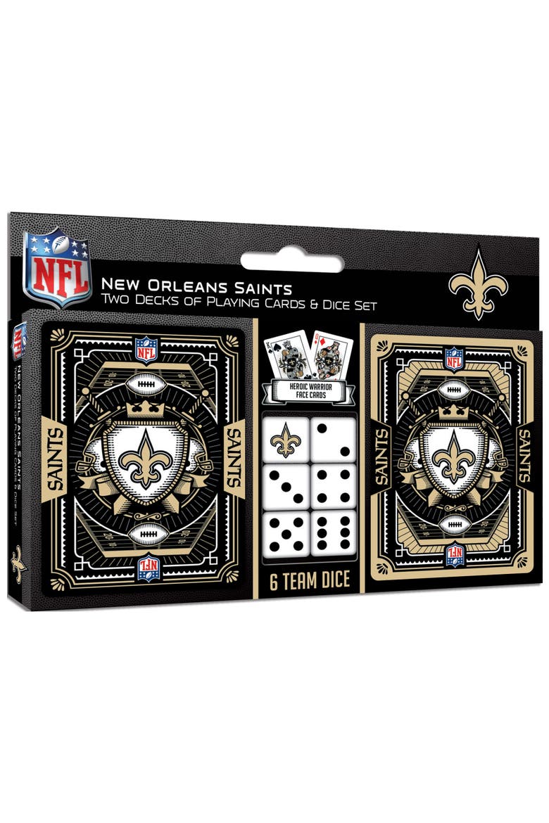 New Orleans Saints Playing Cards & Dice, Main, color, Multicolor