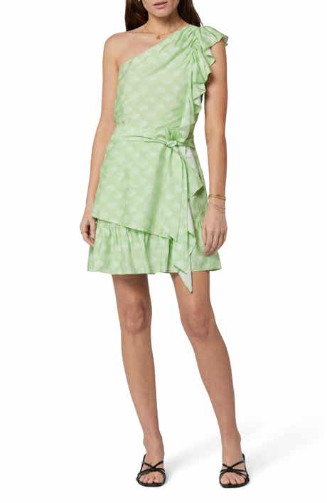 Joie Nerea Paisley One-Shoulder Dress