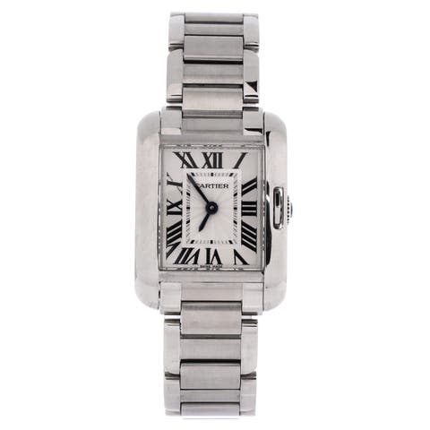 Tank Anglaise Quartz Watch Stainless Steel 23