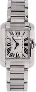 Pre-Owned Cartier Tank Anglaise Quartz Watch Stainless Steel 23