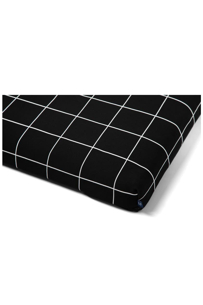 Grid Print Dog Bed, Alternate, color, BLACK