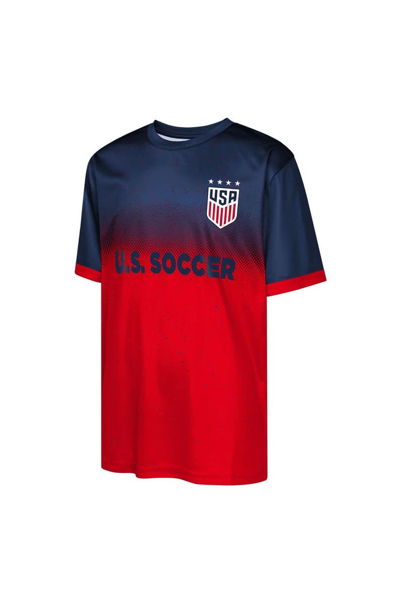 Outerstuff Youth Navy/Red USWNT Stalwart Defender T-Shirt, Alternate, color, 