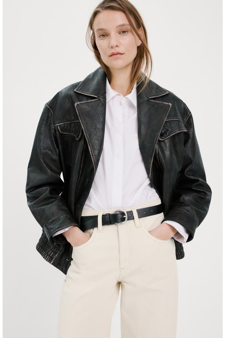High Waist Barrel Jeans, Alternate, color, OFF WHITE
