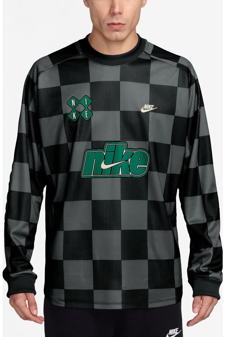 Goalie Away Oversize T-Shirt, Main, color, SMOKE GREY/ BLACK