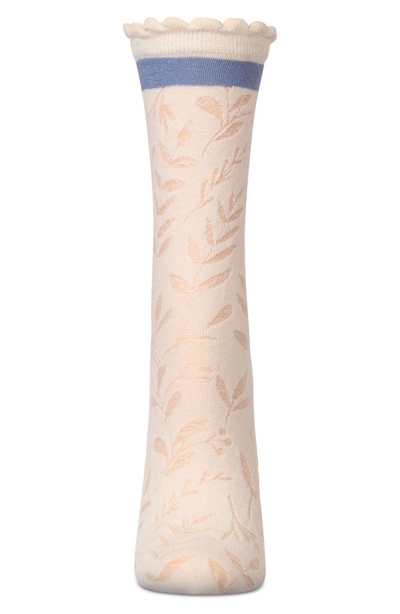 MeMoi Fern Leaf Crew Socks, Alternate, color, 