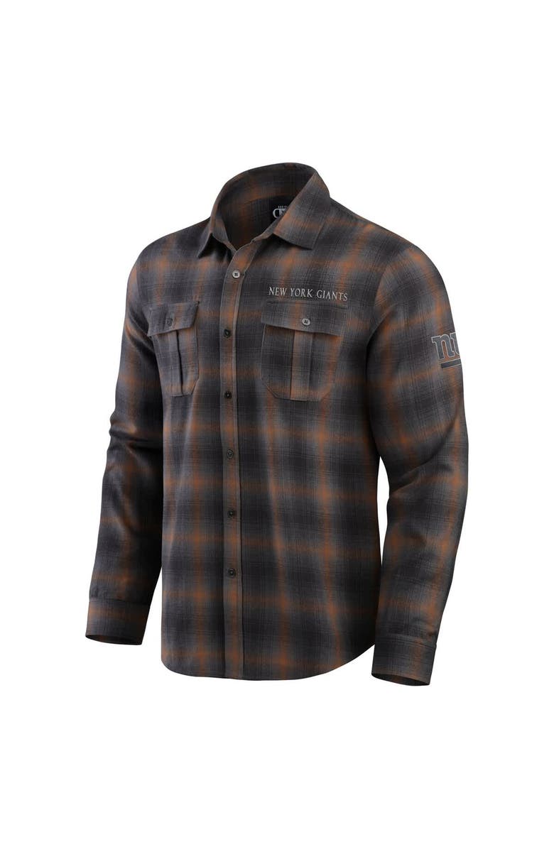 Darius Rucker Collection by Fanatics Men's Darius Rucker Collection by Fanatics Charcoal New York Giants Classic Flannel Long Sleeve Button-Up Shirt, Alternate, color, Charcoal