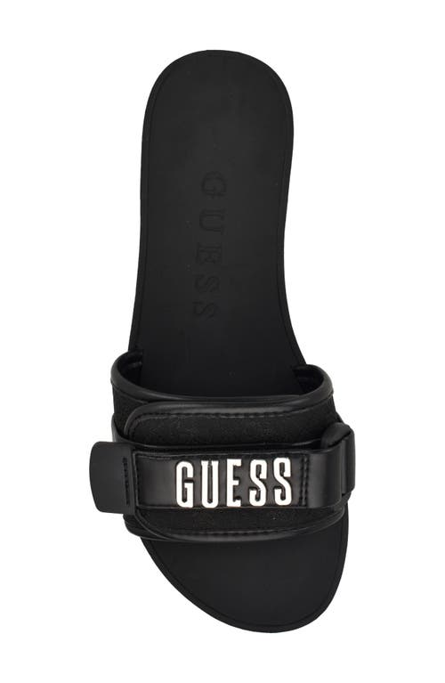 Guess Women's Elyze Quattro G Slip-on Slide Flat Sandals In Black