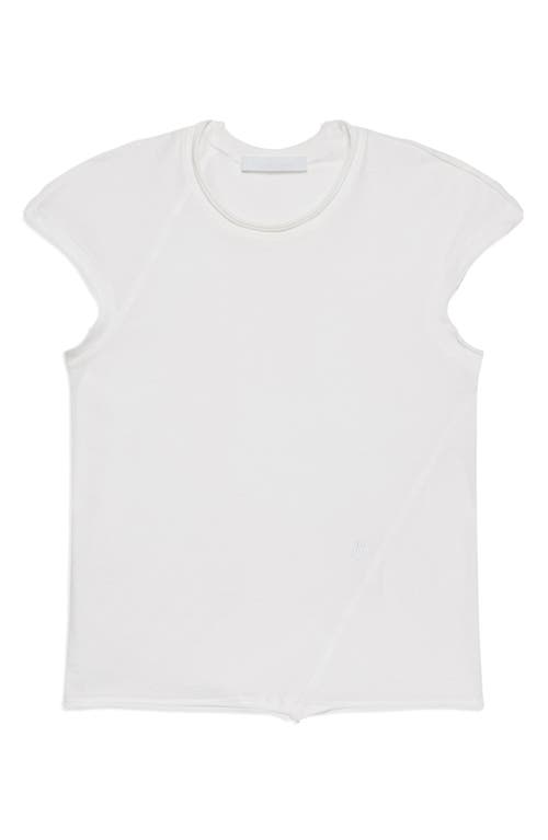 Helmut Lang Twisted Crop Top In White
