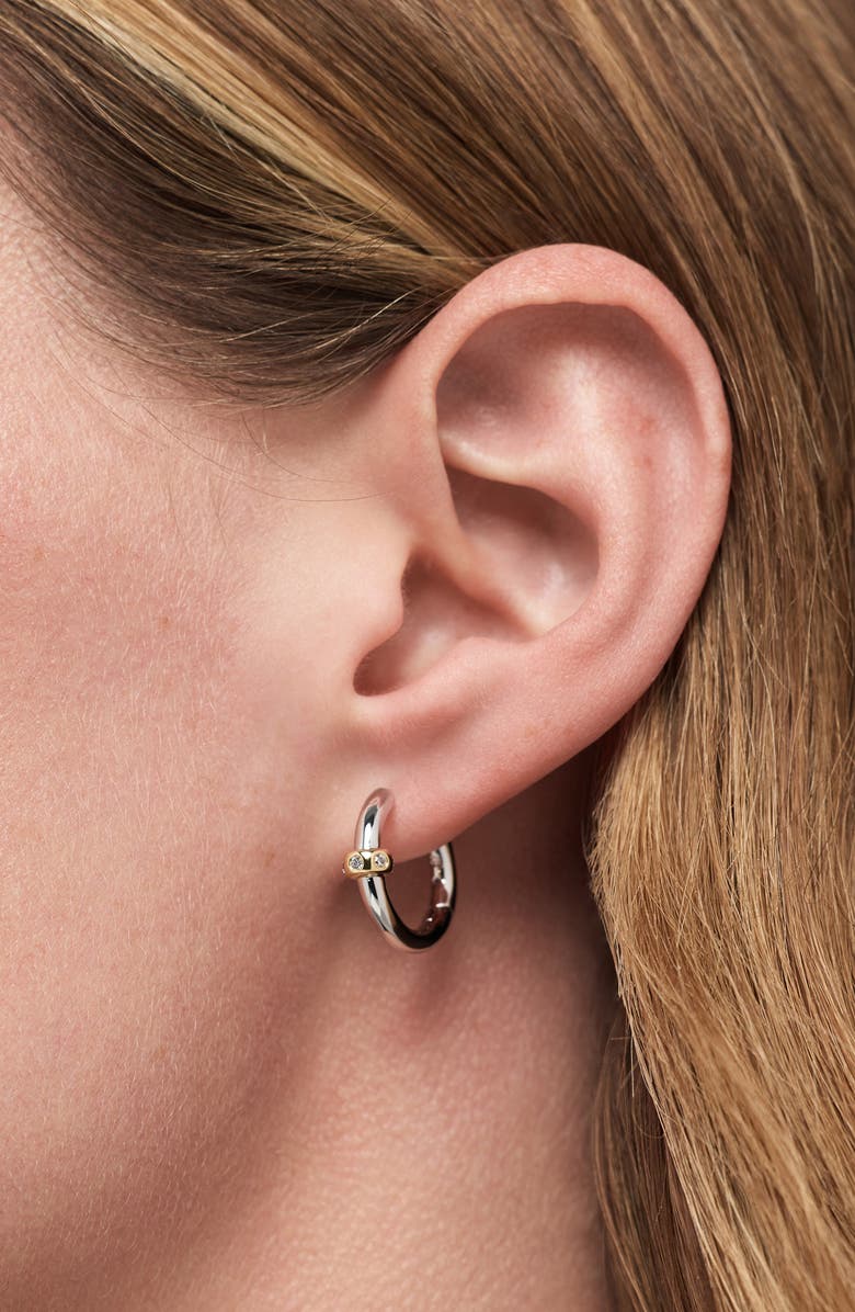 Ana Luisa Cyrus Two-Tone Hoop Earrings, Alternate, color, Gold / Silver