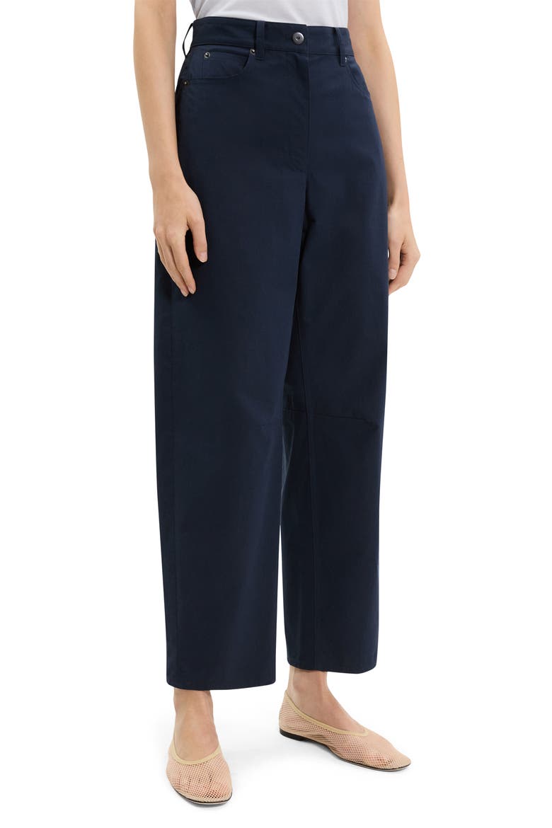 Curve Leg Cotton Chino Pants, Alternate, color, NOCTURNE NAVY