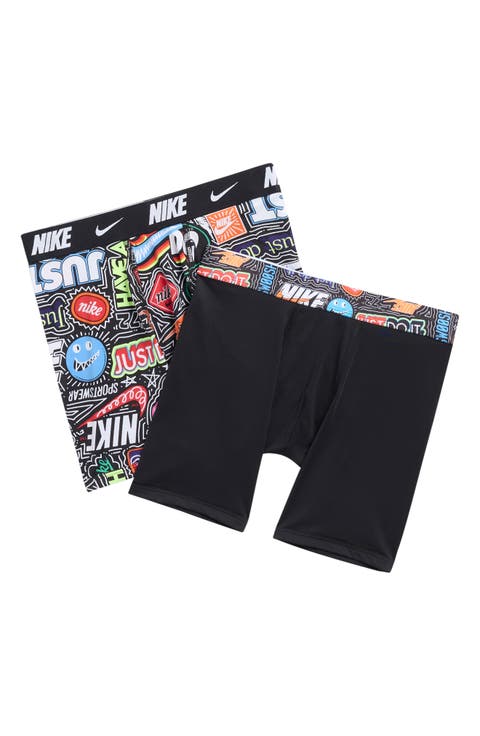 Kids' 2-Pack Assorted Printed Boxer Briefs