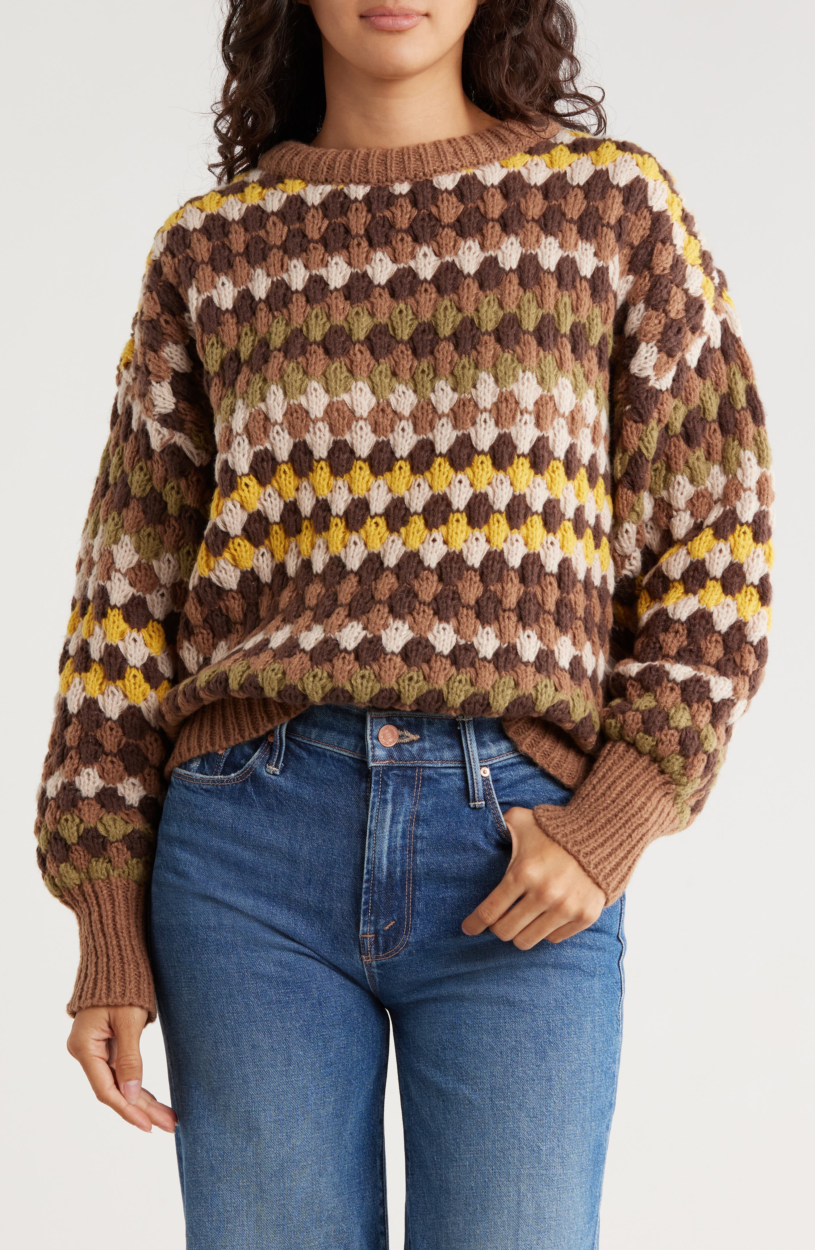 Blu Pepper Multi Color Knit Sweater