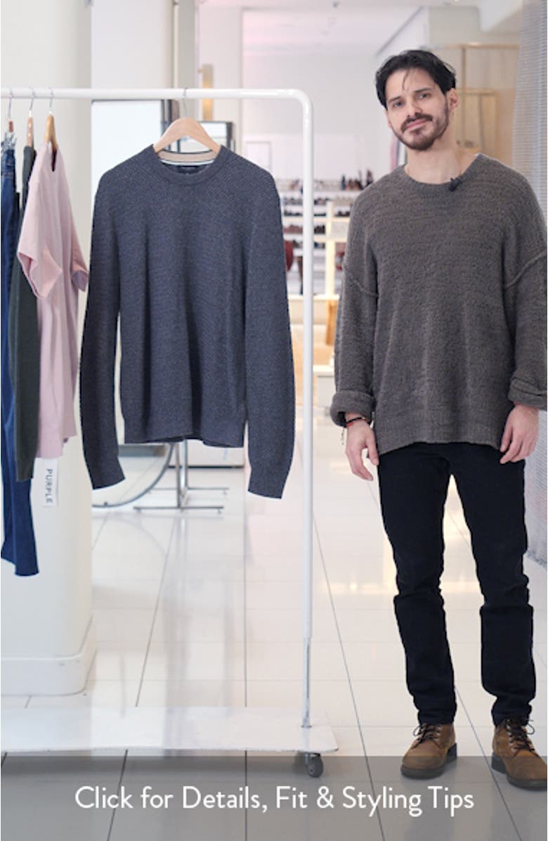 Monya Textured Cotton Blend Sweater, sales video thumbnail