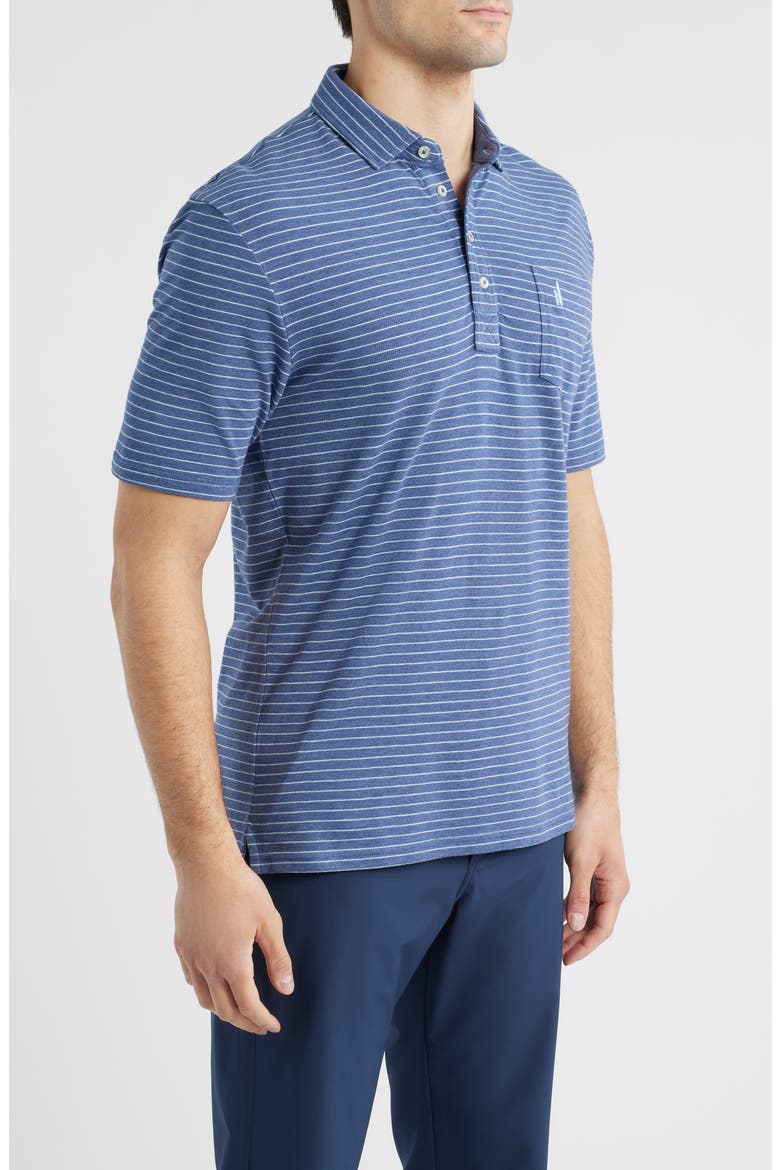 Ryan Stripe Polo, Alternate, color, OCEAN CLOUD