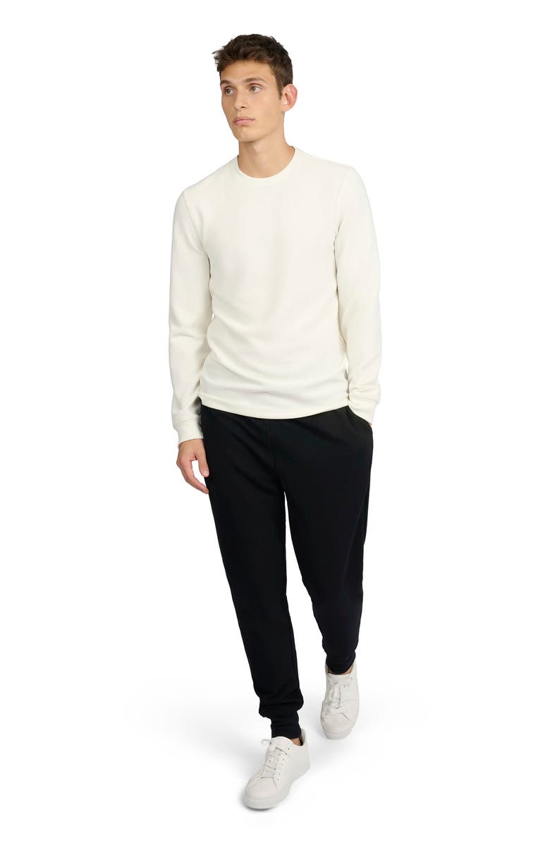Onia Waffle Crewneck, Main, color, Egret