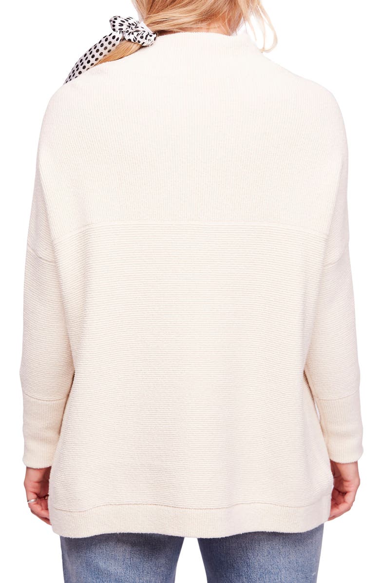 Free People Ottoman Slouchy Tunic, Alternate, color, Ecru