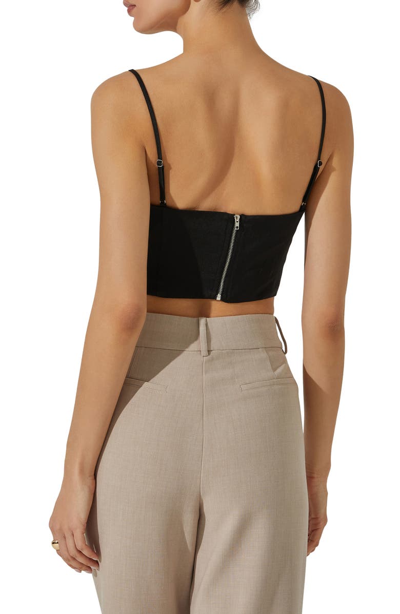 ASTR the Label Satin Corset Camisole, Alternate, color, Black