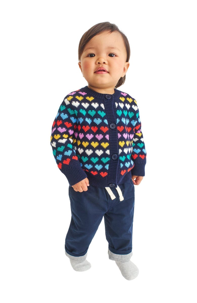 Primary Baby Lined Stretch Chino Drawstring Pant, Alternate, color, Dark Navy