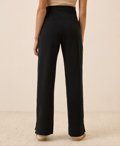 Pact Organic Cotton Cloudknit Wide Leg Pant In Multi