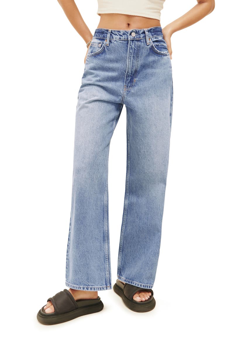 Wilder High Waist Wide Leg Jeans, Main, color, DILLON