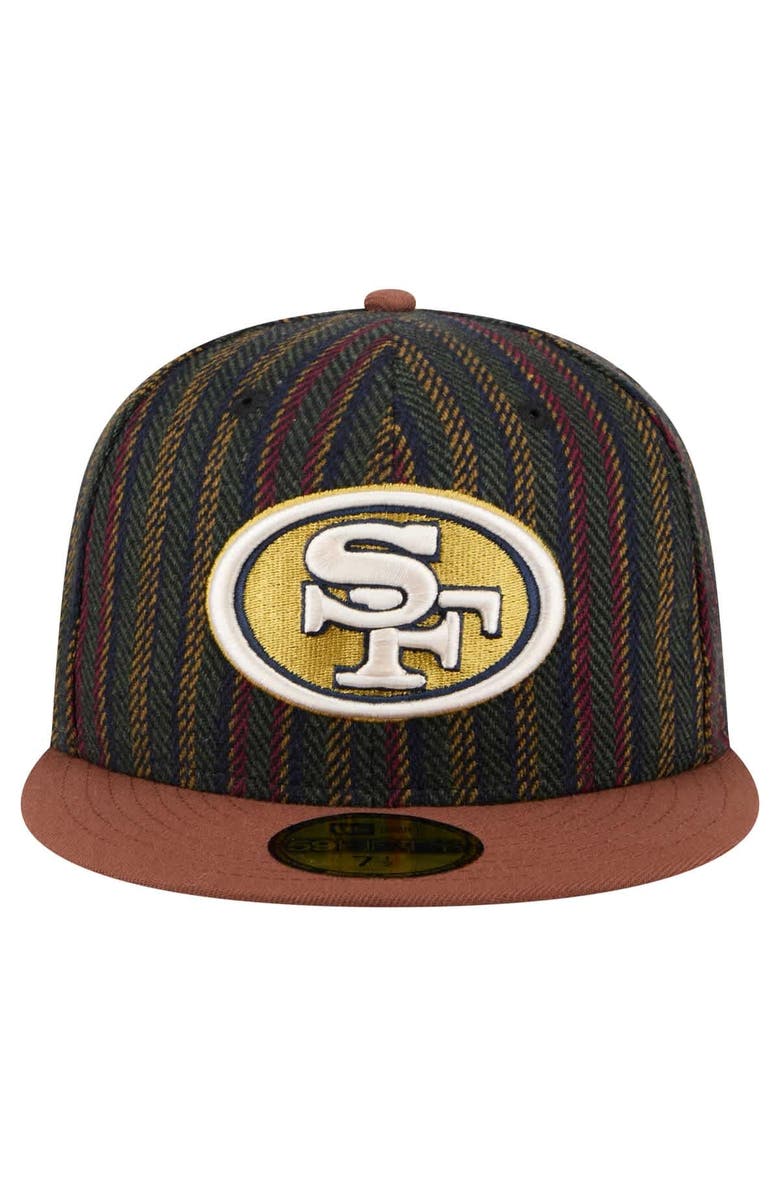 New Era Men's New Era San Francisco 49ers Vintage Herringbone 59FIFTY Fitted Hat, Alternate, color, 