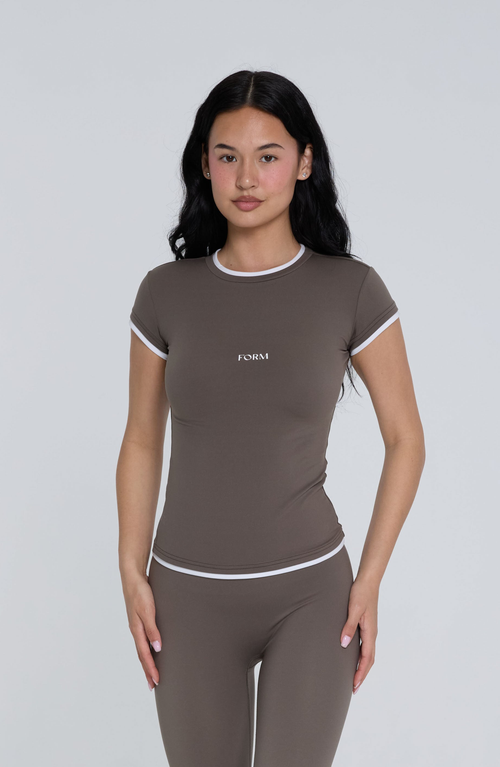 Form Layering Tee In Gray