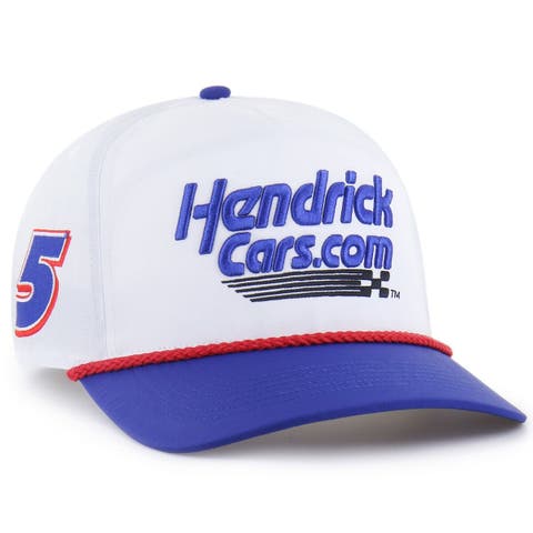 Men's '47 White/Royal Kyle Larson brrr° HendrickCars.com Rope Hitch Adjustable Hat