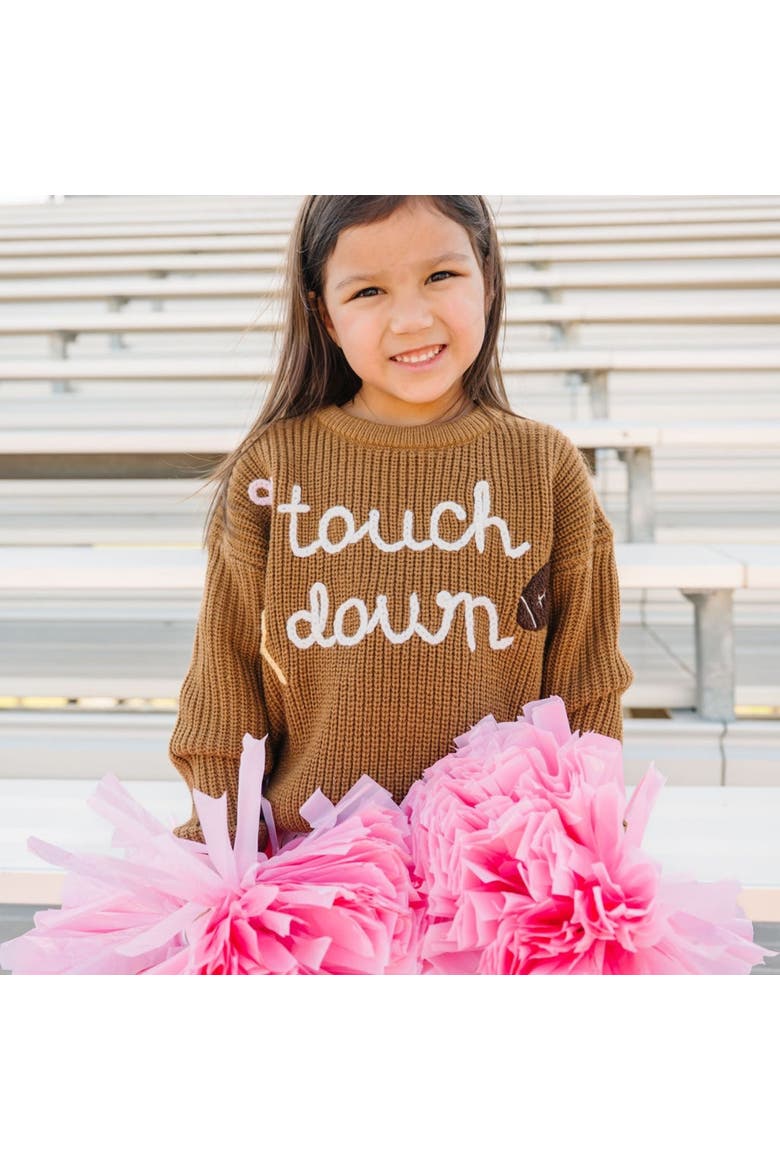 Touchdown Sweater, Alternate, color, Light Brown