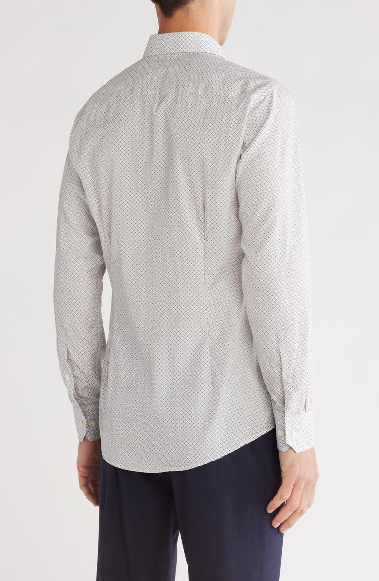 Eton Slim Fit Floral Cotton Dress Shirt, Alternate, color, 