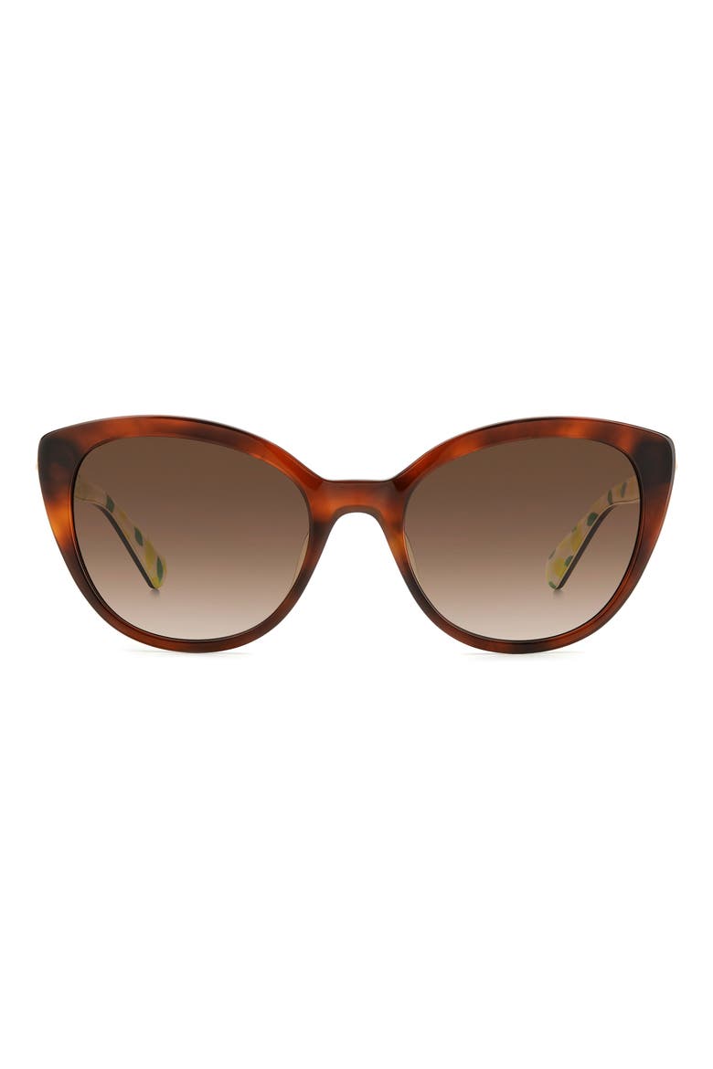 new york amberlees 55mm gradient eat eye sunglasses, Main, color, BEIGE/ BROWN GRADIENT