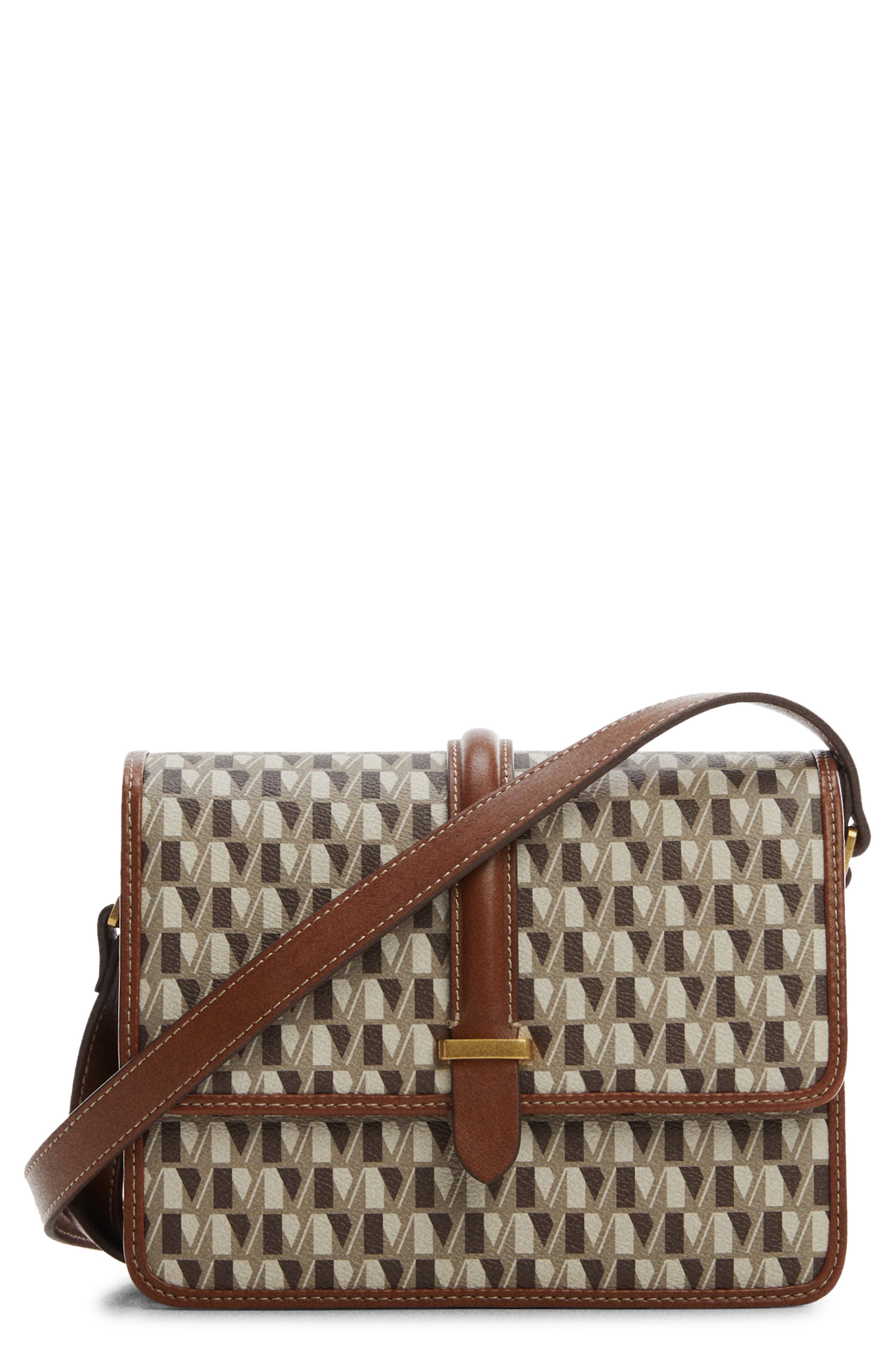 MANGO Logo Crossbody Bag, Main, color, 