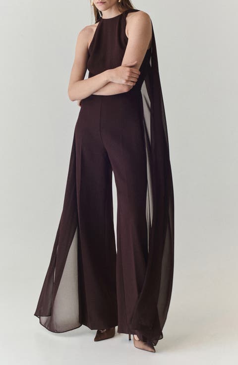 Cape Wide Leg Jumpsuit