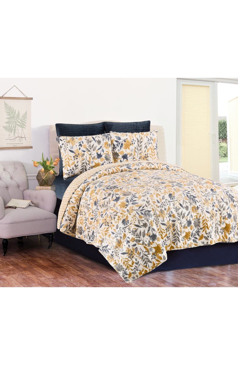 C&F Home Natural Home Cotton Quilt Set - Reversible and Machine Washable, Alternate, color, Yellow