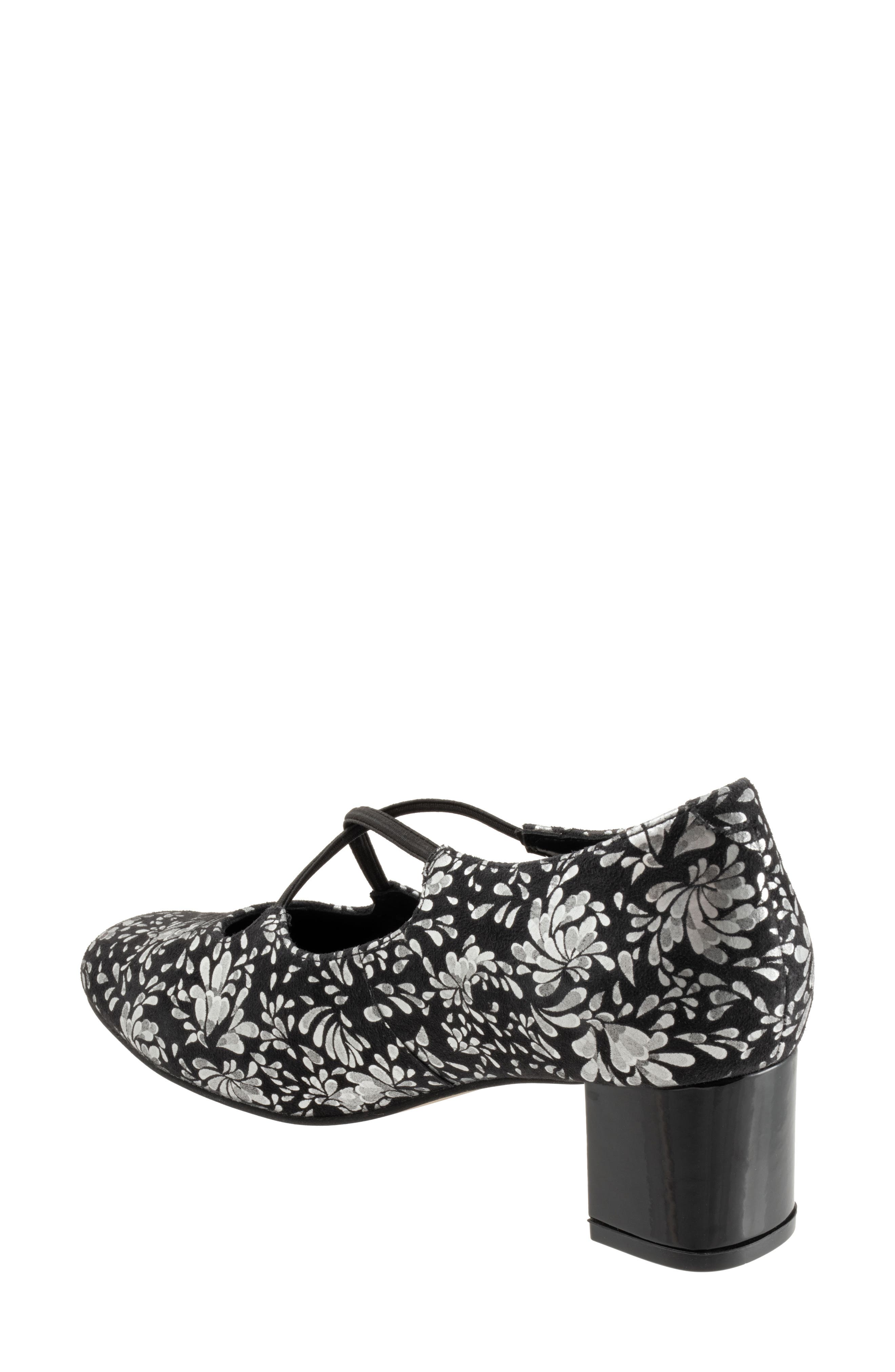 Trotters Demi Pump, Alternate, color, Black Floral